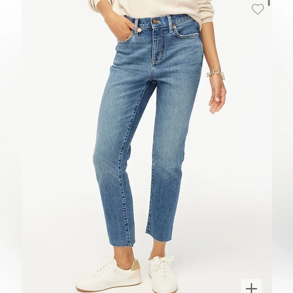 J Crew Essential straight jean in all-day stretch BT020